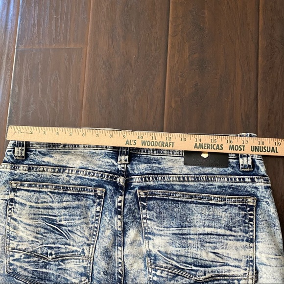 Makibi men’s biker jeans waist 36*32 inseam - Picture 9 of 12